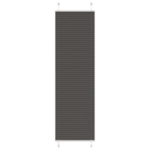 vidaXL Store plissé noir 60x200 cm largeur du tissu 59 4 cm polyester