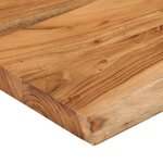 vidaXL Comptoir de salle de bain 140x60x2 5 cm rectangulaire acacia