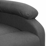 vidaXL Fauteuil de massage inclinable Gris foncé Tissu