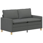 vidaXL Canapé Gris foncé 156 x 81 x 87 5 cm Tissu