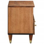 vidaXL Meuble TV 70x33x46 cm Bois massif de manguier