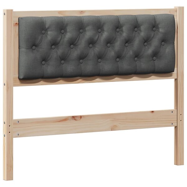 vidaXL Tête de lit marron et gris foncé 100 cm Bois massif en pin