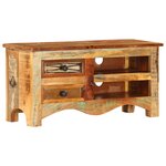 Vidaxl meuble tv 80 x 30 x 40 cm bois de récupération massif
