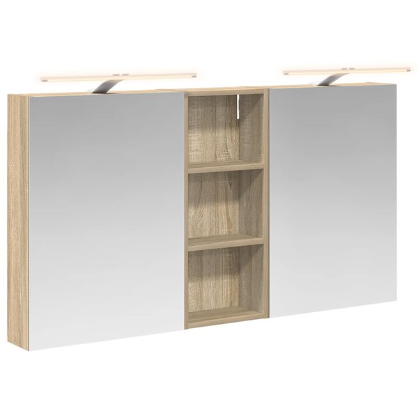 vidaXL Ensemble de Meubles de Salle de Bain 3 Pièces 130 x 14 5 x 70 cm