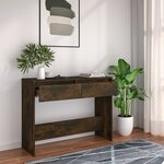 vidaXL Table console chêne fumé 100x35x76 5 cm bois d'ingénierie