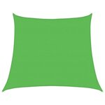 vidaXL Voile d'ombrage 160 g/m² trapèze vert clair 4/5x4 m PEHD