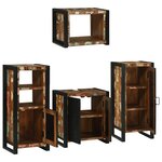 vidaXL Ensemble de mobilier de salle de bain Montage mural 4 Pièces