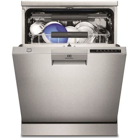 Lave-vaisselle pose libre electrolux esf8650rox série 700 - 15 couverts - l60cm - 44db - inox/silver