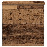 Coffre de rangement vidaXL avec couvercle en bois ancien 30x35x35 cm en bois reconstitué