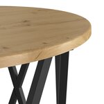 Tables d'appoint empilables vidaXL 2 Pièces en bois d'ingénierie chêne artisanal