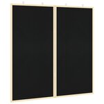 vidaXL Tableau noir Noir 80 x 1.4 x 80 cm Bois massif en pin