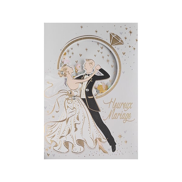 Carte de voeux - mariage - heureux mariage
