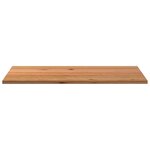 vidaXL Dessus de bureau marron clair bois chêne massif rectangulaire