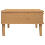 vidaXL Table basse SENJA aspect rotin marron 100x55x33 cm bois massif