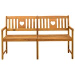vidaXL Banc extérieur Naturel 150 x 55 5 x 90 cm Bois d'Acacia Massif