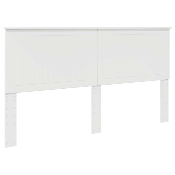 vidaXL Tête de lit avec tête de lit Blanc 180 cm Bois d'ingénierie
