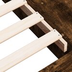 vidaXL Cadre de lit sans matelas chêne fumé 90x200 cm