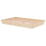 vidaXL Cadre de lit sans matelas bois massif