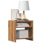 vidaXL Table de chevet chêne artisanal 40x30x40 cm bois d'ingénierie