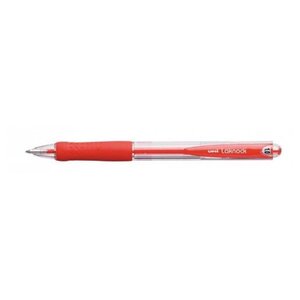 Stylo bille Laknock SN100/10 Rétract. Grip Pte Moy. 1mm Rouge UNI-BALL