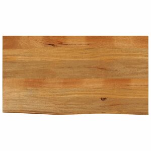 vidaXL Dessus de table à bord vivant 100x60x3 8cm bois massif manguier