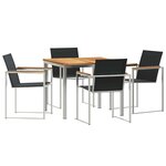 vidaXL Ensemble de salle à manger pour jardin 5 Pièces