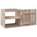 vidaXL Armoire murale de salle de bain 41x38x40 cm Bois de teck solide