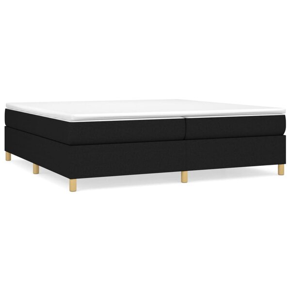 vidaXL Cadre de Lit Noir 200x200 cm Tissu