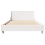 vidaXL Cadre de lit sans matelas blanc 90x200 cm bois de pin massif