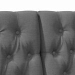 vidaXL Tête de lit capitonnée Gris foncé 180 cm Pin massif