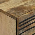 vidaXL Cabinet de chevet avec tiroir 2 Pièces Marron 40 x 33 x 46 cm