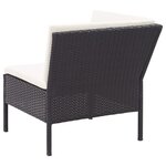 Salon de jardin meuble d'extérieur ensemble de mobilier 6 pièces avec coussins résine tressée noir 02_0016924