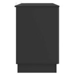 vidaXL Bureau avec étagère Noir 142 5 x 50 x 75 cm Bois d'ingénierie