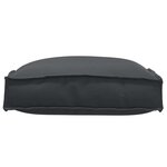 vidaXL Coussin 2 pc Tissu Oxford Noir 40 x 40 x 8 cm