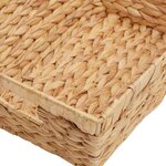 vidaXL Paniers de rangement 2 Pièces Naturel 38 x 28 x 15 cm
