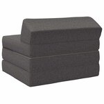 vidaXL Canapé-lit pliable Gris clair 200 x 70 x 10 cm Tissu