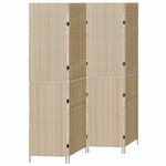 vidaXL Paravent Beige 196 x 180 cm polyrotin
