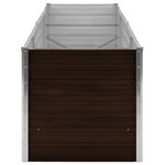 vidaXL Lit surélevé de jardin Marron 240x80x77 cm Acier galvanisé