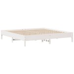 vidaXL Cadre de lit sans matelas blanc 180x200 cm bois massif de pin