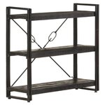 vidaXL Bibliothèque à 3 niveaux 90x30x80 cm Bois de manguier massif
