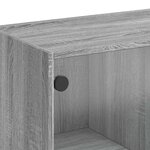 vidaXL Buffet sonoma gris 102x37x75 5 cm bois d'ingénierie