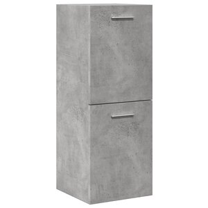 vidaXL Armoire de salle de bain suspendue gris béton bois d'ingénierie