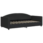 vidaXL Lit de repos noir 90x190 cm tissu