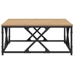 vidaXL Table basse Chêne artisanal 70 x 70 x 30 cm Bois d'ingénierie