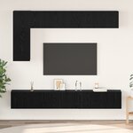 vidaXL Ensemble meuble TV 6 Pièces Chêne noir 30 5 x 30 x 90 cm
