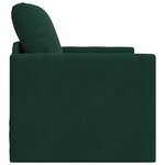 vidaXL Canapé-Lit Vert foncé 74 x 77 x 81 cm Velours
