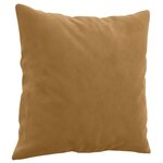 vidaXL Ensemble de canapés 2 Pièces avec coussins marron velours