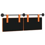 vidaXL Tête de lit suspendue Tissu en velours côtelé