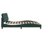 vidaXL Cadre de lit sans matelas vert foncé 200x200 cm velours