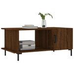 vidaXL Table basse chêne marron 90x50x40 cm bois d'ingénierie
